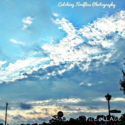 Low angle view of cloudy sky