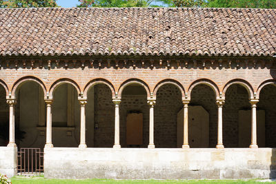 Close-up of old cloister