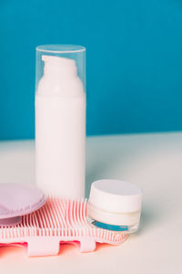 Close-up of coffee cup on table