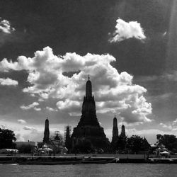 Ancient temple against clear sky