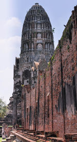 Low angle view of historical building against sky