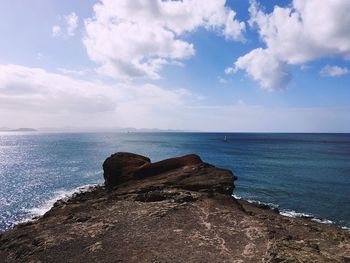 Scenic view of sea against sky