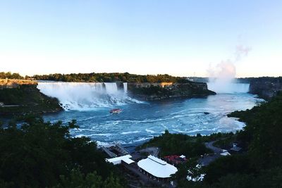 High angle view of niagara falls