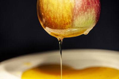 Close-up of ice cream in glass