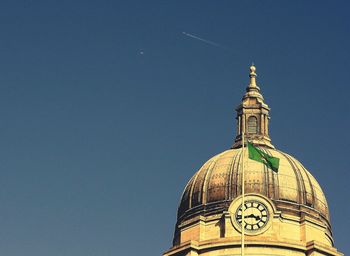 Low angle view of cathedral against clear sky