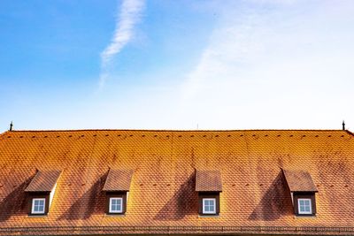 Low angle view of building against sky