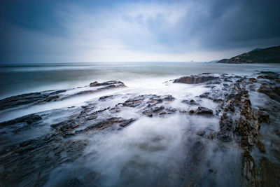 Scenic view of sea against sky