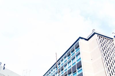 Low angle view of modern building against sky