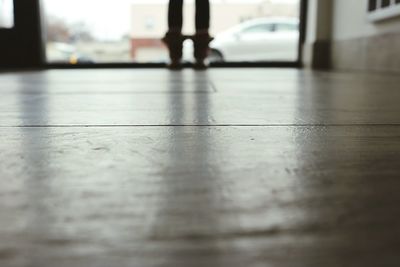 Low section of man on floor