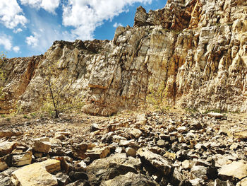 View of rock formations