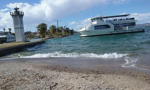 Boats in sea