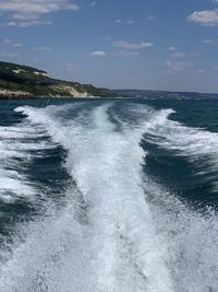 Scenic view of sea against sky