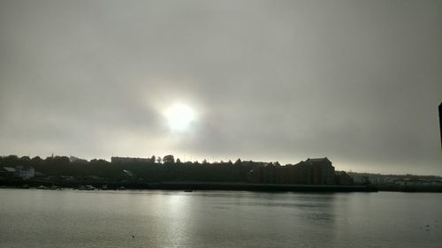 Scenic view of river against sky