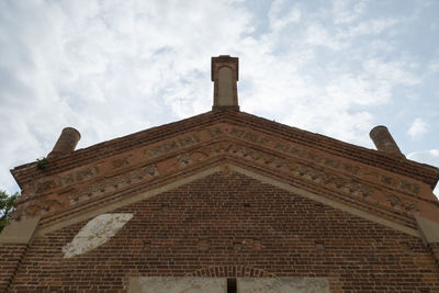 Low angle view of historical building against sky