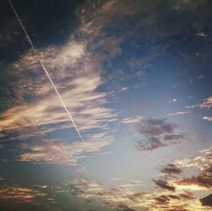 Low angle view of cloudy sky