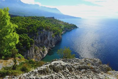 Scenic view of sea against sky