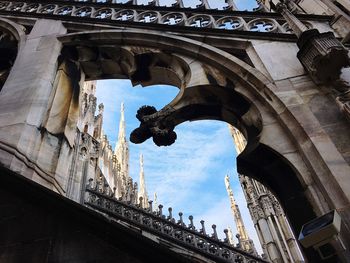 Low angle view of historical building