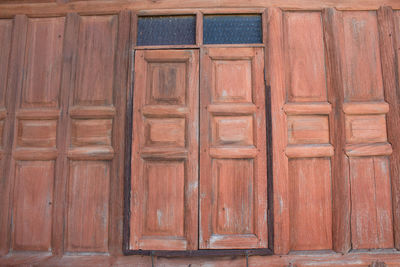 Full frame shot of wooden door