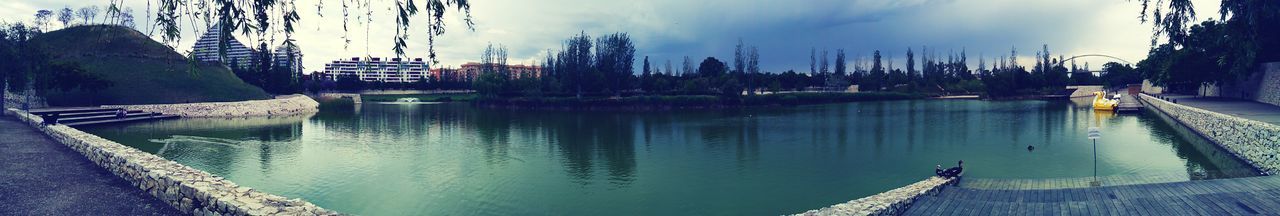 Reflection of clouds in water