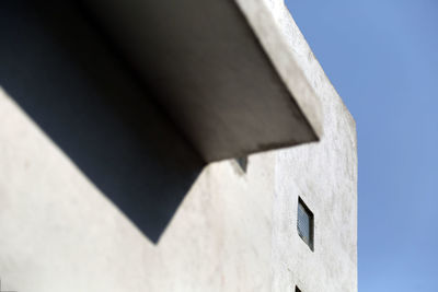 Low angle view of building against clear sky