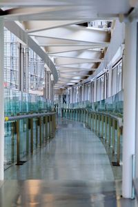 Empty corridor in building