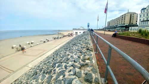 View of city at seaside