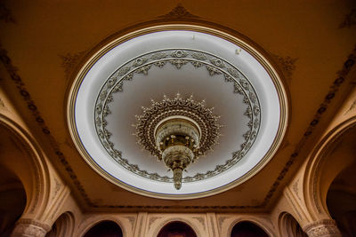 Low angle view of ceiling of building