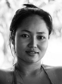 Close-up of young thai woman