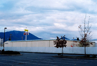 Road against cloudy sky