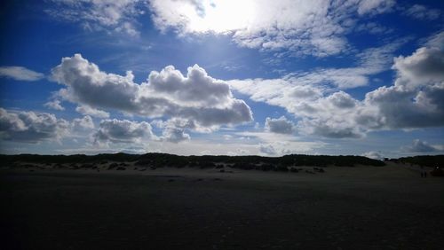 Scenic view of desert against sky