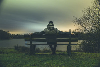 Man in park