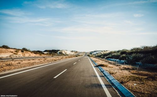 Road against sky