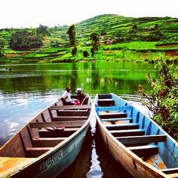 Scenic view of calm lake