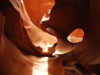 Antelope canyon arizona sand pattern and light 
