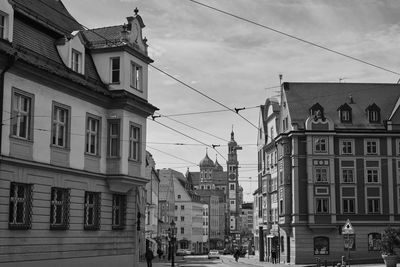 Buildings against sky in city