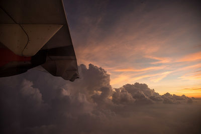 Low angle view of cloudy sky