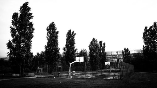 View of basketball hoop against sky