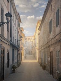 Street amidst buildings in city