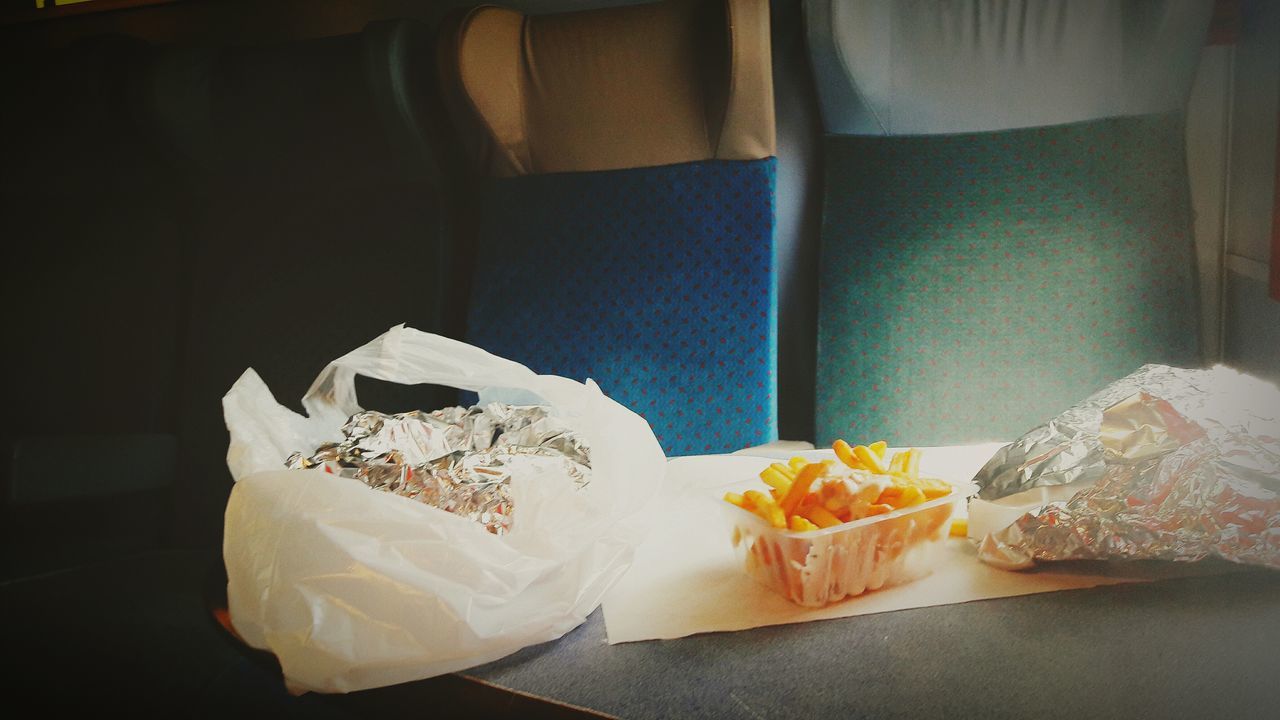 CLOSE-UP OF FOOD ON TABLE