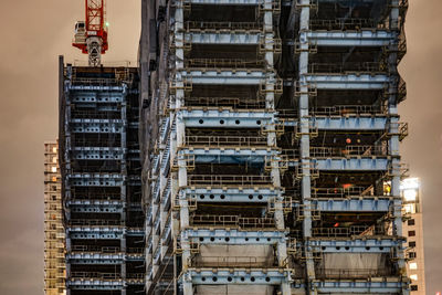 Low angle view of modern buildings in city