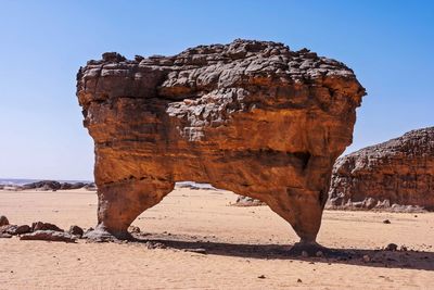 Rock formations in desert