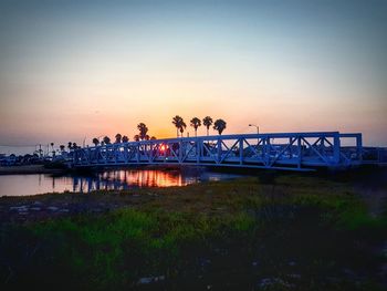 Scenic view of sunset over sea
