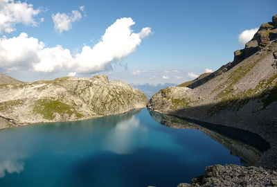 Scenic view of calm sea against sky