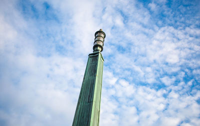 Low angle view of built structure against sky