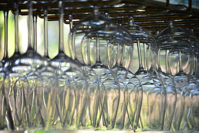 Full frame shot of glass with water