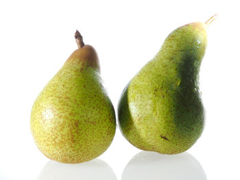 Close-up of food over white background