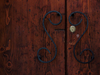 Close-up of wooden door