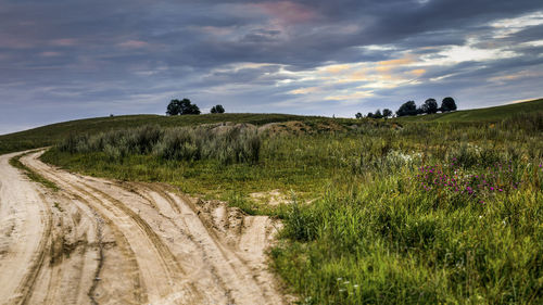 Scenic view of landscape against sky