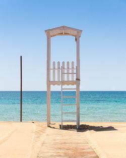 Lifeguard hut on beach