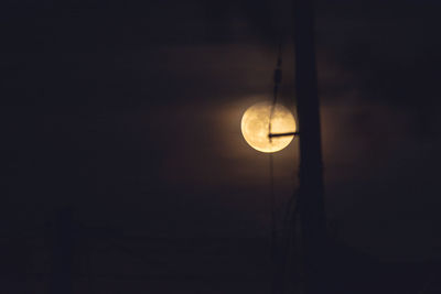 Close-up of moon against sky